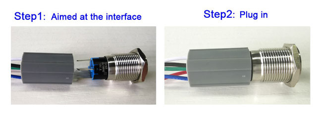 Πλαστικό βούλωμα υποδοχών διακοπτών κουμπιών ώθησης, συνδετήρας υποδοχών διακοπτών κουμπιών ώθησης