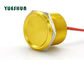 Κίνα Piezo διακόπτης κουμπιών ώθησης αργιλίου ΚΑΝΕΝΑΣ λαμπτήρας 25mm κίτρινο σώμα 24VAC 100mA εξαγωγέας